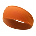 Elastic bright orange sports headband for running and yoga fitness activities - Orange