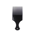 Klassischer schwarzer Kunststoff-Afrokamm mit breiten Zinken für Herren-Styling - Standard Schwarzer Afro Pick