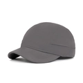Gorra de béisbol gris oscuro de ala corta secado rápido en tela ripstop para senderismo - Gris