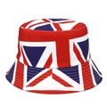 Chapeau bob Panama avec imprimé drapeau britannique Union Jack en rouge blanc et bleu - M / Imprimé drapeau britannique