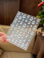 Christmas embossed nail stickers featuring snowman, elk, and snowflakes pattern YT4457 - 5D Embossed Christmas (YT4457)