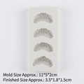 White silicone mold with 4 slots for orange segment cakes and aromatherapy plaster crafts - Orange Segment (17-177) / Gray