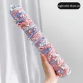 50-piece set of macaron colored high elastic hair ties with pearls and bows for girls - Macaron Color Style C
