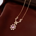 Necklace Gold-Pink