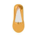 Bright yellow ice silk no-show socks with non-slip seamless design for women - One Size / Ginger Yellow