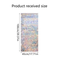 Regenboog holografische raamfolie met 45x100cm productafmetingen voor glasdecoratie - Kleine Versie (XC1501-YY)