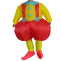 Inflatable clown costume with vibrant yellow red and blue color block design for parties - Big Butt Clown / One Size
