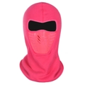 Pink balaclava ski mask with protective breathing valve and thermal cotton fabric - Rose Red
