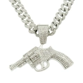 Necklace with 50cm Cuban Chain / Silver