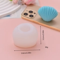 Scallop shell silicone mold for handmade candles and soap crafts with size markings - Medium Shell Style (2)