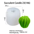 Stampo 3D in silicone a forma di cactus succulento per candele DIY con specifiche misure - Candela succulenta 23 (146)