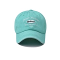 Dettaglio di un cappello da baseball verde menta con ricamo 1991 e logo del marchio - Regolabile / 1991 Verde Frutta
