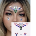 Adesivi per gioielli viso modello FG305 con strass colorati per fronte e contorno occhi - FG305