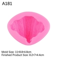 Molde de silicona rosa para tartas de mousse de croissant y velas aromáticas DIY - Cruasán / Rosa