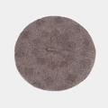 Brown knitted beret with textured diamond lattice pattern for a vintage winter style - M (56-58cm) / Khaki