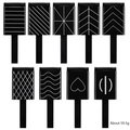 Nail art tool set with 9 cat eye magnets showing various patterns for professional styling - Pattern Magnet - 9-Piece Set