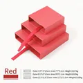 Red PE 3D floating film display box for rings and jewelry in small medium large sizes - 7*7*2cm / Red Drawer Outer Box