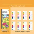 Kids dinosaur paradise watercolor painting book with 12 pages and brush - Dinosaur Paradise (Includes 1 Brush)