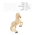 Miniature beige horse figurine in jumping pose for micro landscape farm decor - Single Beige Horse Model 6.5g