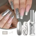 Gel per nail art glitter argento 03 per decorazione 3D professionale e manicure - Glitter Argento (03)