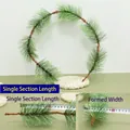 Ghirlanda di pino artificiale da 85 cm con 6 sezioni per decorazioni natalizie verdi - Striscia di aghi di pino in fiore da 85cm*6 sezioni
