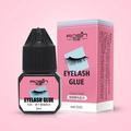 Colle professionnelle 5ml pour extension de cils avec boîte sur fond dégradé rose - Colle à Cils à Séchage Rapide