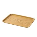 Japanese style rectangular wood grain melamine plate serving tray for home dining - Wood Grain / Large Tray