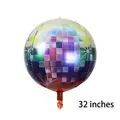 32-Zoll 4D-Discokugel-Ballon mit holografischem Lasereffekt für Partydekoration - 32 Zoll / bunt