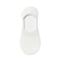 Chaussette invisible blanche en coton avec maille respirante et silicone antidérapant - Taille unique / Blanc (Style Maille)