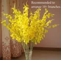 Vibrant yellow dancing lady orchid stems for modern elegant home floral decor - Yellow Dancing Orchid