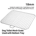 Durable stainless steel dog toilet mesh grate with 18mm grid gap for small breeds - 18mm Large Grid