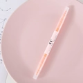 Peach pink dual-tip highlighter pen for school students, aesthetic candy colored marker - Double-headed Pen (CY-506) / Orange
