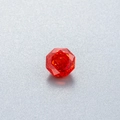 Octagon cut red synthetic gemstone for DIY jewelry settings with high clarity - Orange Red (A93-12#)