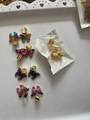 Golden butterfly hair rings and hollow beads set for dreadlocks and hair styling - Set of 18 as shown 2#