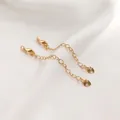 14K gold filled adjustable extension chain with lobster clasp and heart charm for jewelry - 14K Gold Plated Embossed Heart
