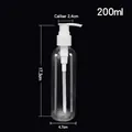 Clear 200ml PET lotion bottle with white pump dispenser showing 17.3cm height dimensions - 200ml Clear Bottle (Lotion Pump)