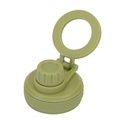 Grass green replacement lid with magnetic phone holder and portable handle for water bottle - Matcha Green