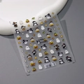 Halloween Little Ghost nail art stickers TS-3107 with pumpkins and bats on clear film - Halloween Little Ghost (TS-3107)