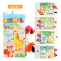 Animal theme baby tail book with teether and soft colorful pages for early education - Forest Animal Tail Book (Forest/115-91F)