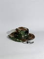 Outdoor jungle camouflage boonie hat with wide brim and adjustable chin strap - One Size / Jungle Camo I