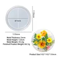 Stampo circolare in silicone a doppia griglia per sottobicchieri in resina fai-da-te - Stampo per Sottobicchiere Rotondo