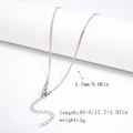 Minimalist silver stainless steel snake chain necklace with lobster clasp and extension - 1.7mm S-Link Chain - Silver