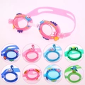 Lunettes de natation crabe en TPE pour enfants avec sangle réglable et antibuée - Couleur Aléatoire