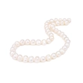 Filo singolo di perle d'acqua dolce bianche naturali in forme ovali e tonde e lucentezza - 4-5mm (10 pezzi/confezione) / Bianco