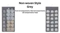 Grey 30-grid hanging storage bag with double-sided mesh pockets for underwear and socks - Non-woven Style 30 Grids (Front 12 + Back 18) / Gray
