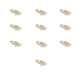 Set of 10 vintage gold elephant metal pendant charms for DIY jewelry making and crafts - 2# Elephant (10Pcs)