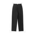 Klassische schwarze Hose mit hoher Taille und schlichtem Gesäßtaschendesign für Damen - S / Schwarz