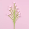 Handmade knitted pink berry bouquet branch for wedding decor and home gift - Sheng Tang - Snow Fruit Bouquet (light Pink)