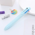 Penna a sfera a scatto 6 colori azzurro pastello per scuola e journaling creativo - Azzurro