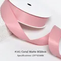 Coral pink matte ribbon 25mm wide for gift wrapping and DIY crafts hair accessories - 2.5CM Wide * 25 Yards / Coral